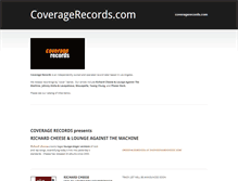 Tablet Screenshot of coveragerecords.com